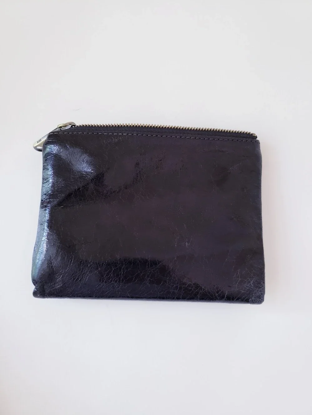HOBO Black Brown Leather Wallet
